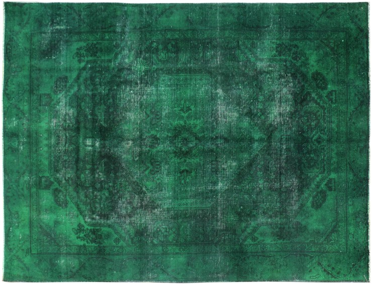 Verde Persa Alfombra vintage 275 x 175 cm