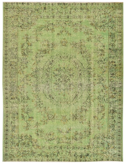 Grün Türkei Vintage Teppich 284 x 190 cm