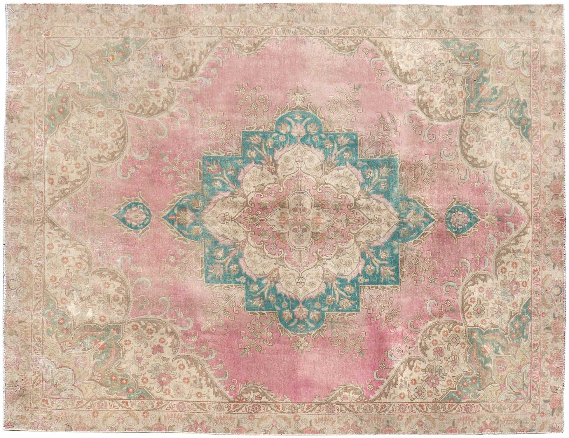 Retro Perserteppich  beige <br/>364 x 253 cm