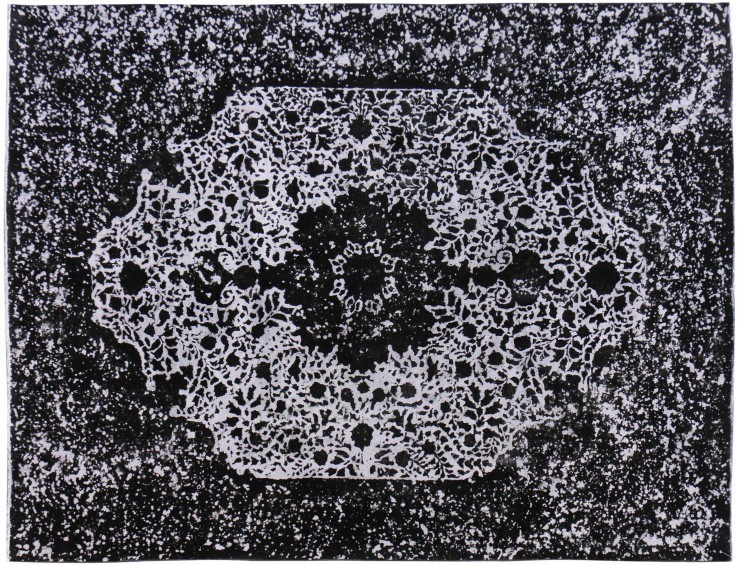 Nero Persiano Tappeto Vintage 383 x 291 cm