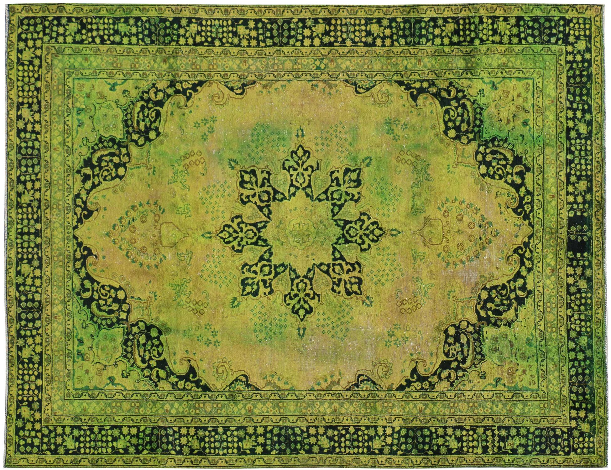 Vintage Carpet  green  <br/>317 x 220 cm