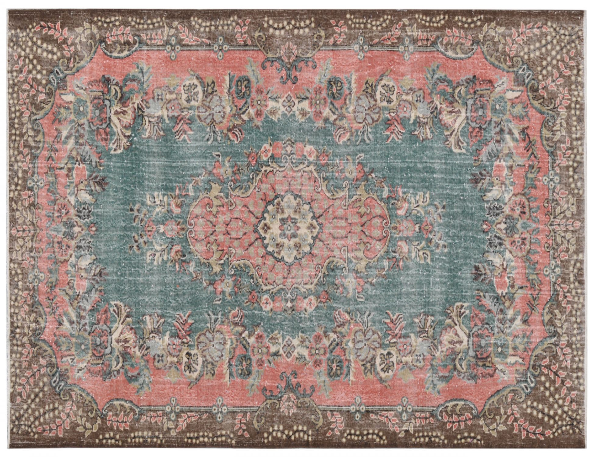 Vintage Teppe  grønn <br/>284 x 187 cm