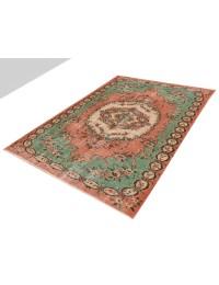 Grön Turkiet Vintage Matta  253 x 159 cm