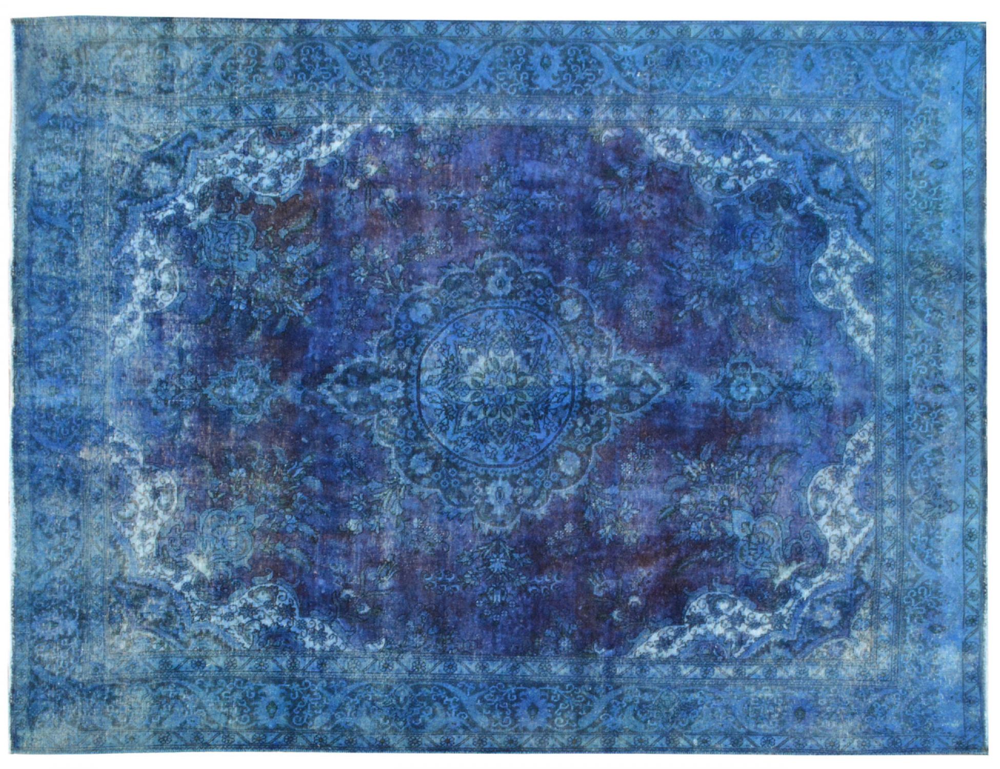 Tappeto Vintage  blu <br/>391 x 287 cm
