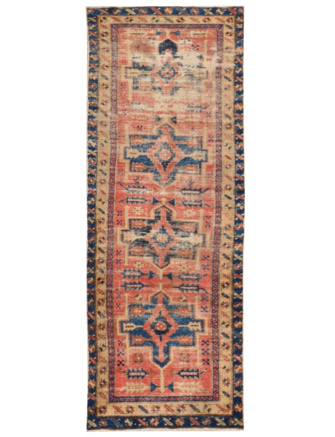Beige Persia Alfombra vintage 325 x 86 cm
