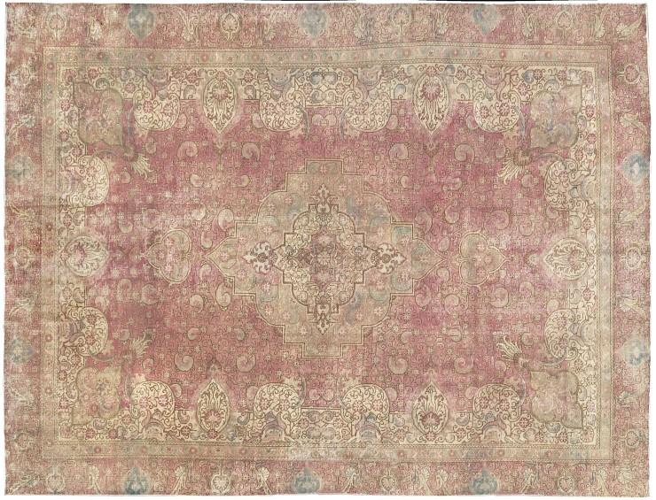 Beige Persiano Tappeto Vintage 468 x 297 cm