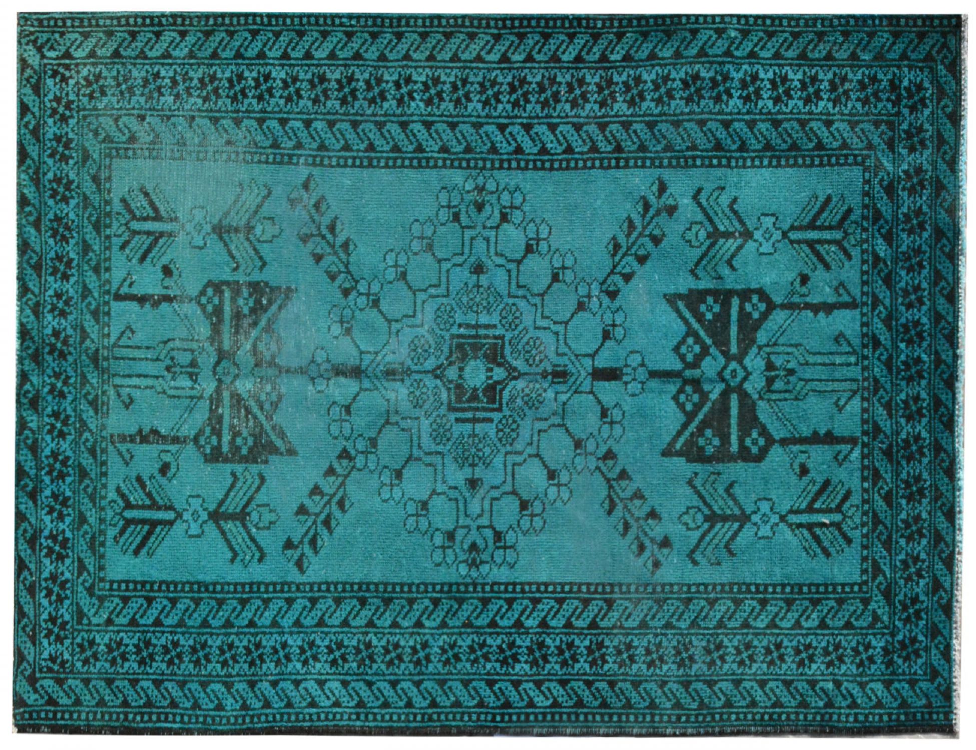 Vintage Teppich  blau <br/>192 x 120 cm