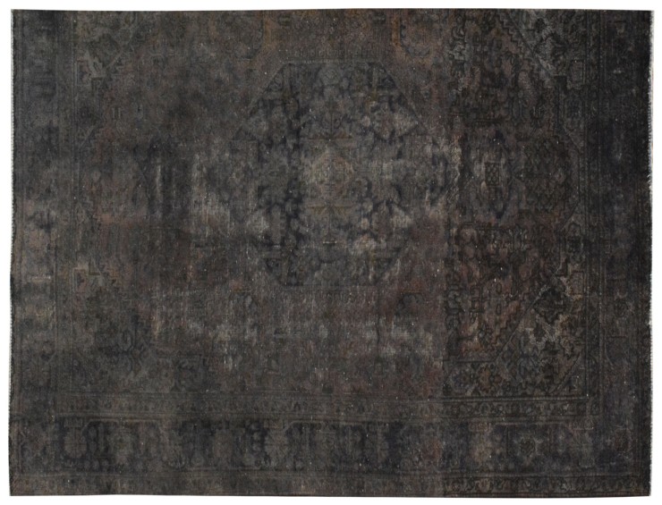 Schwarz Persien Vintage Teppich  274 x 148 cm
