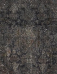 Schwarz Persien Vintage Teppich  274 x 148 cm