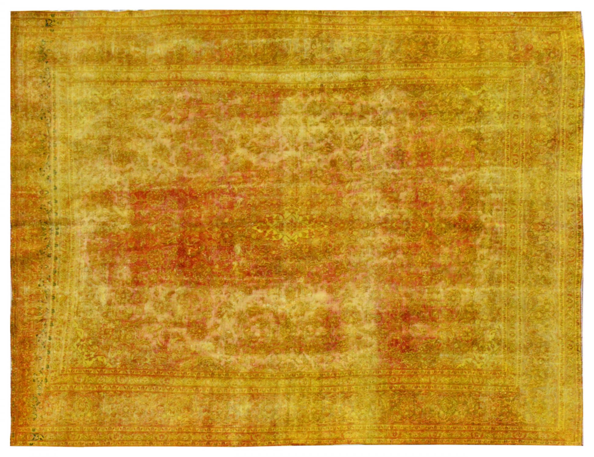 Vintage Teppich  gelb <br/>370 x 291 cm
