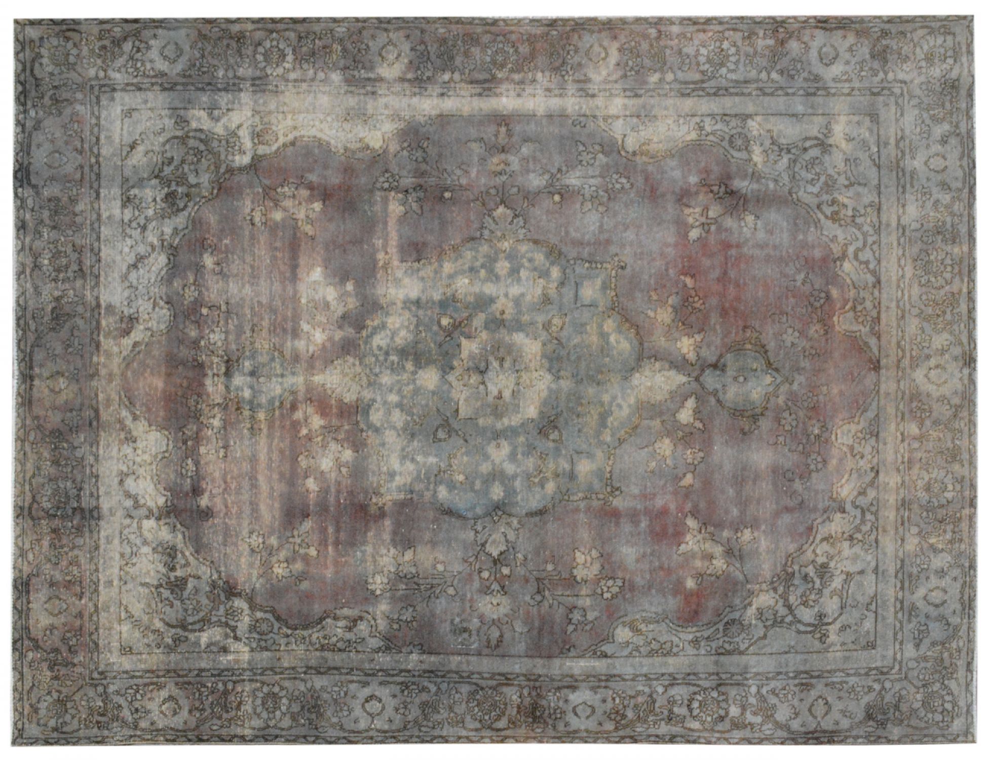 Tappeto Vintage  grigo <br/>378 x 264 cm