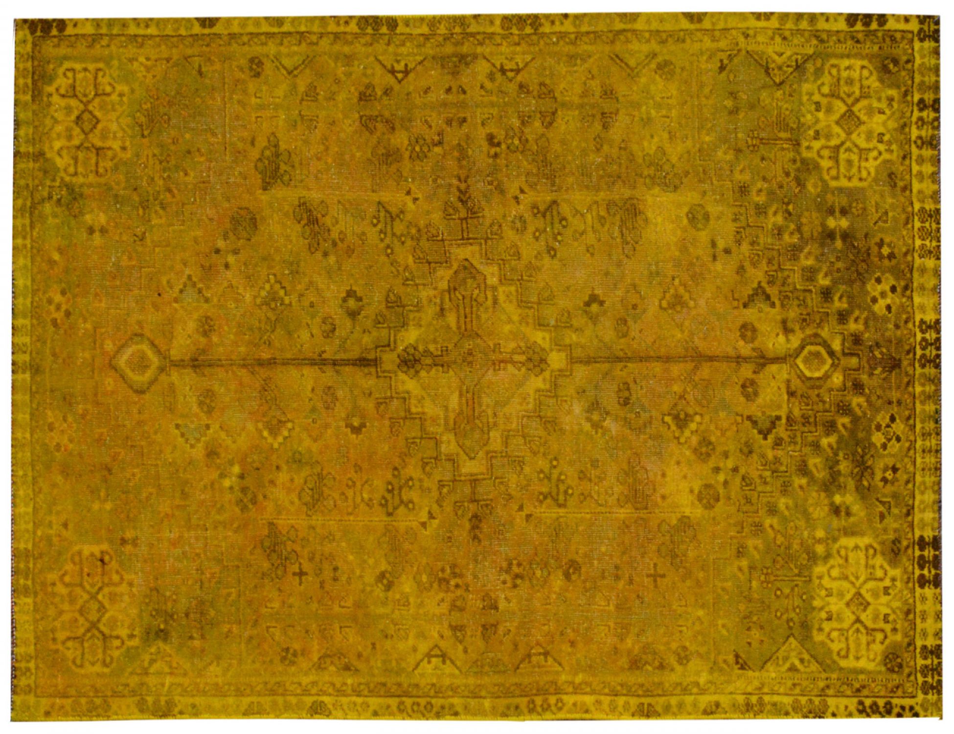 Tappeto Vintage  giallo <br/>236 x 154 cm
