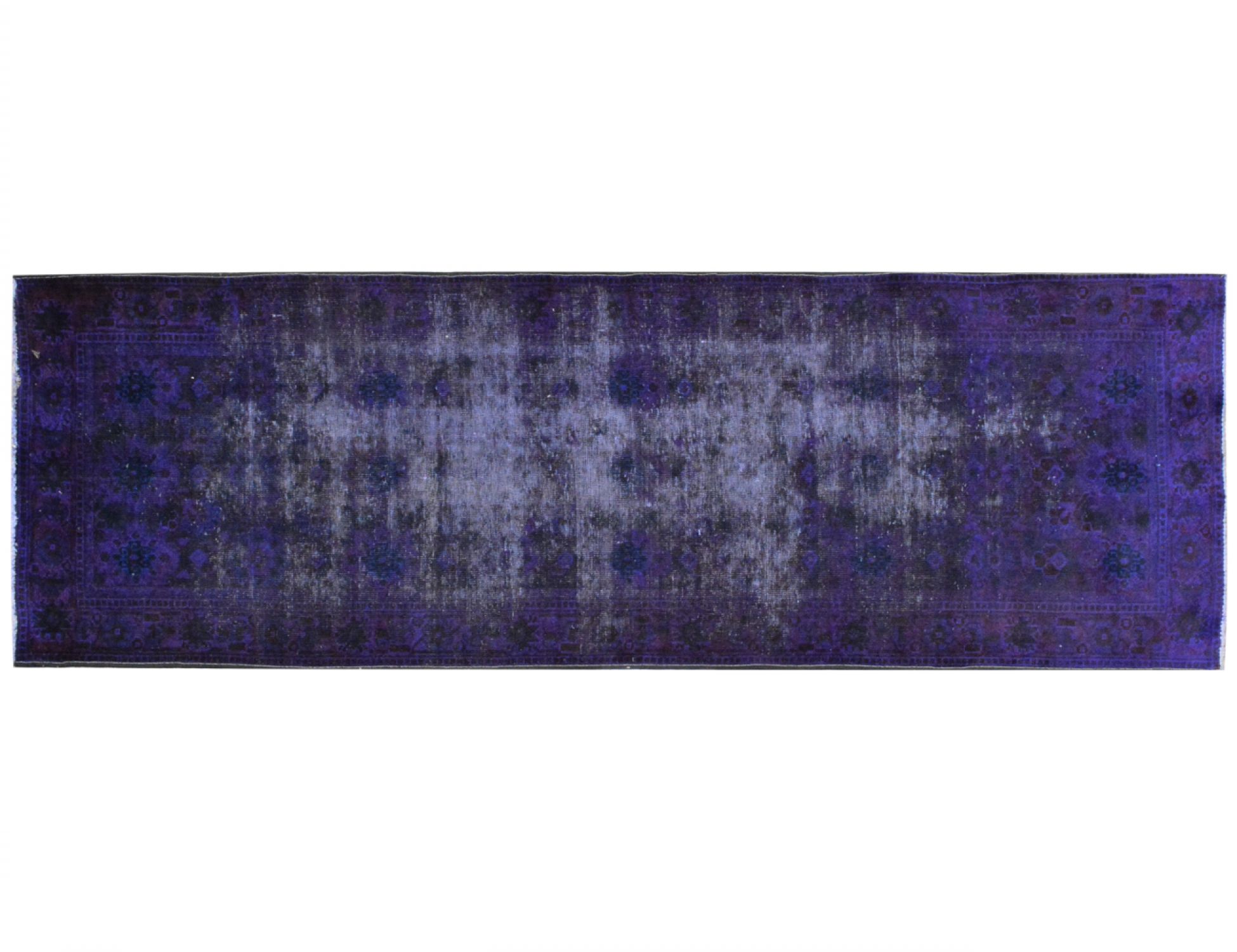 Tappeto Vintage  blu <br/>307 x 104 cm
