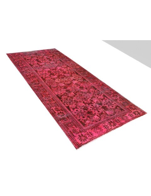 Rot Persien Vintage Teppich  322 x 104 cm