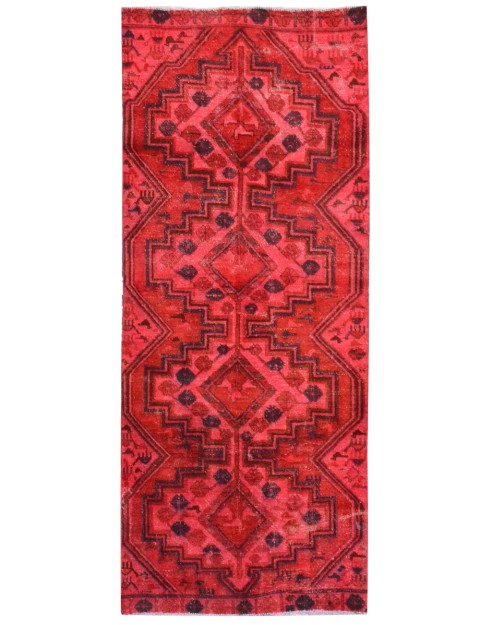 Rot Persien Vintage Teppich 273 x 113 cm