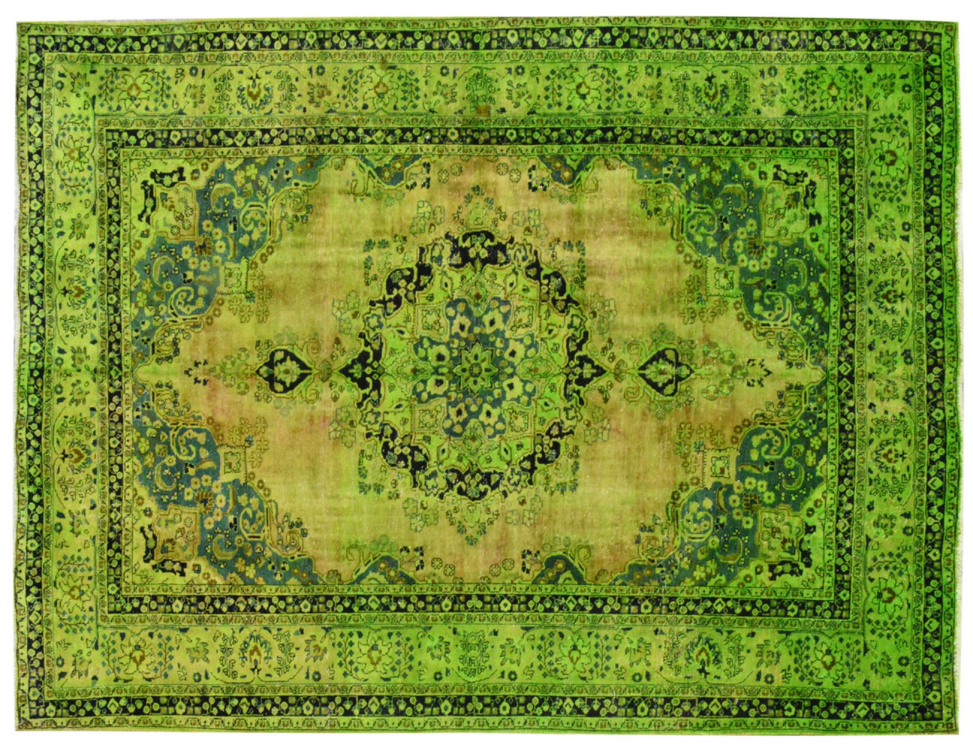 Tappeto Vintage  verde <br/>330 x 239 cm