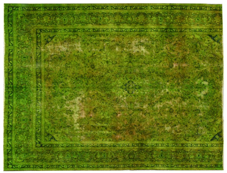 Verde Persiano Tappeto Vintage 289 x 247 cm