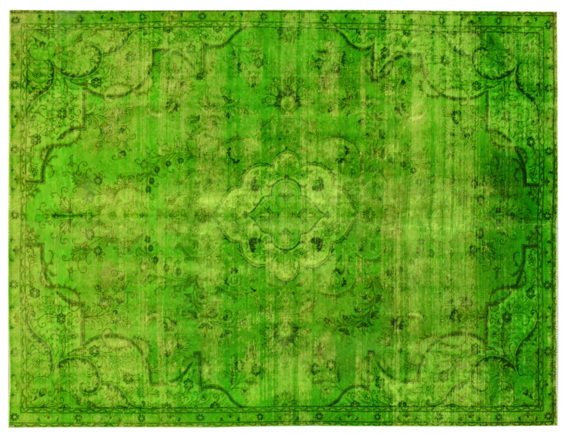 Vintage Teppich  grün <br/>313 x 226 cm