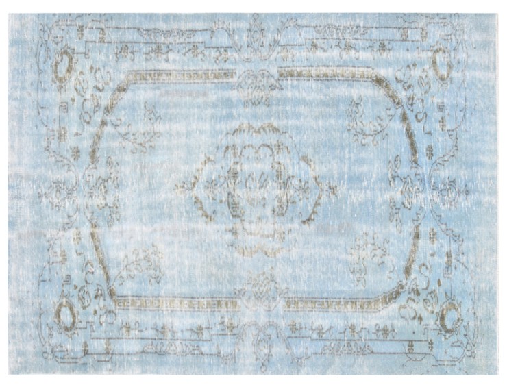 Blu Turco Tappeto Vintage 287 x 161 cm