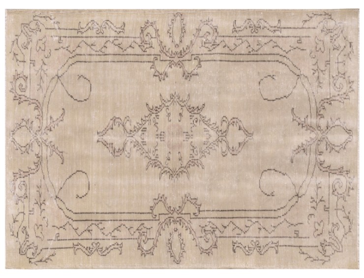 Beige Turco Tappeto Vintage 212 x 116 cm