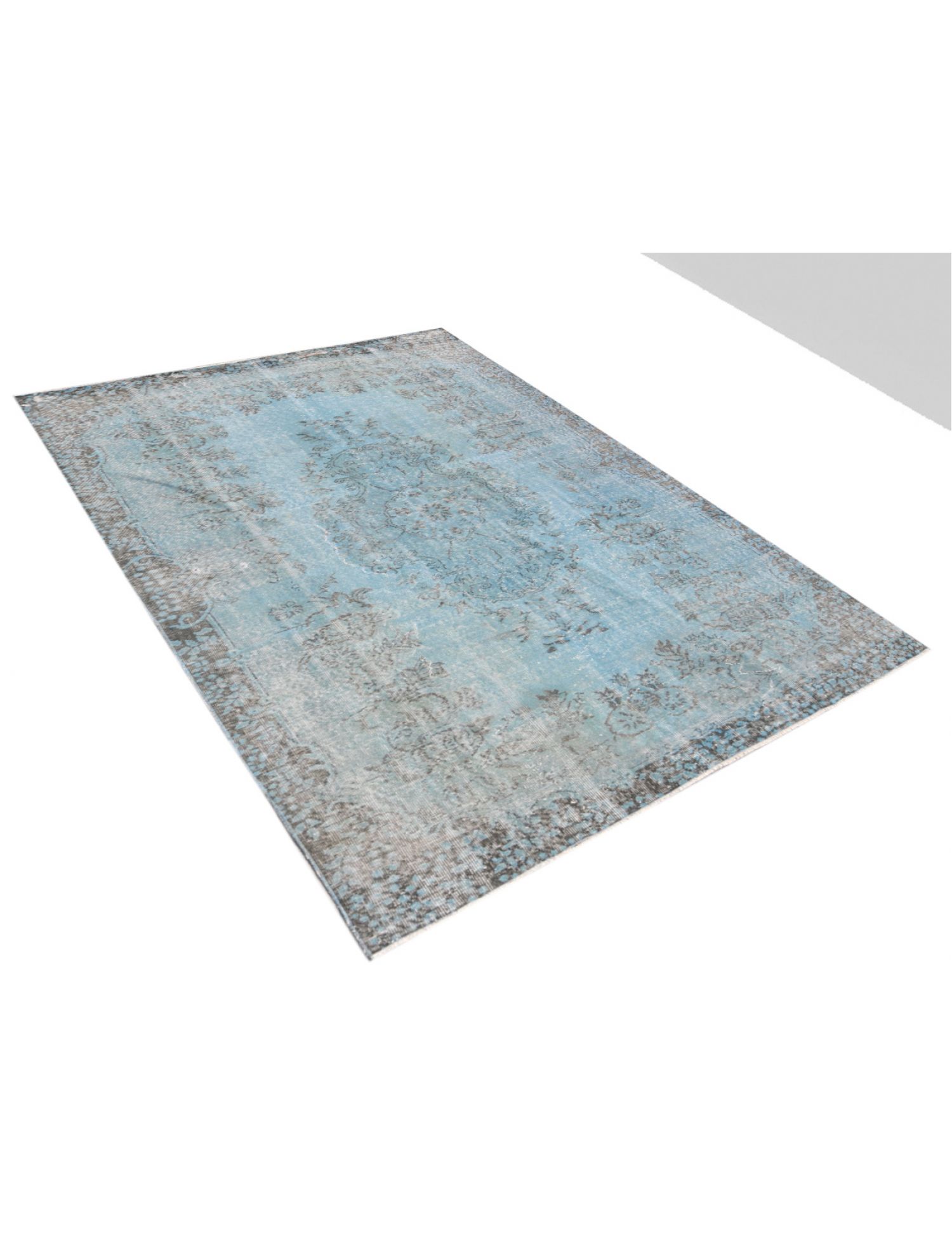 Blue Turkey Vintage Carpet  276 x 172 cm - Unique Handmade Carpet