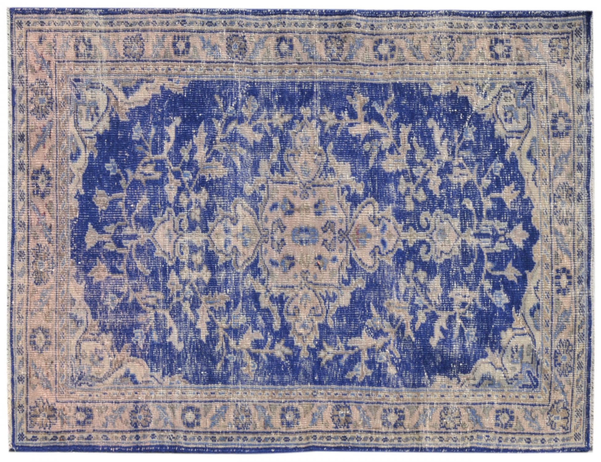  Vintage Tapijt  blauw <br/>174 x 104 cm