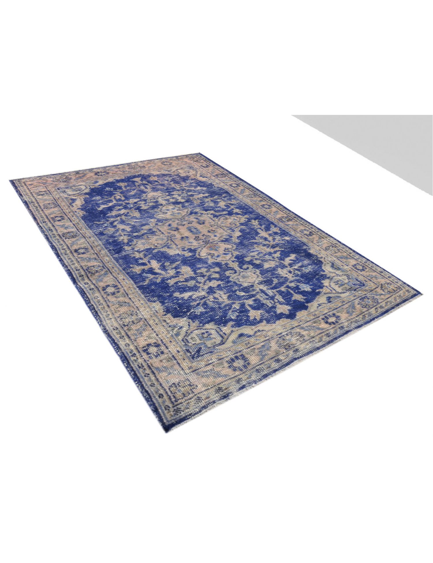  Vintage Tapijt  blauw <br/>174 x 104 cm
