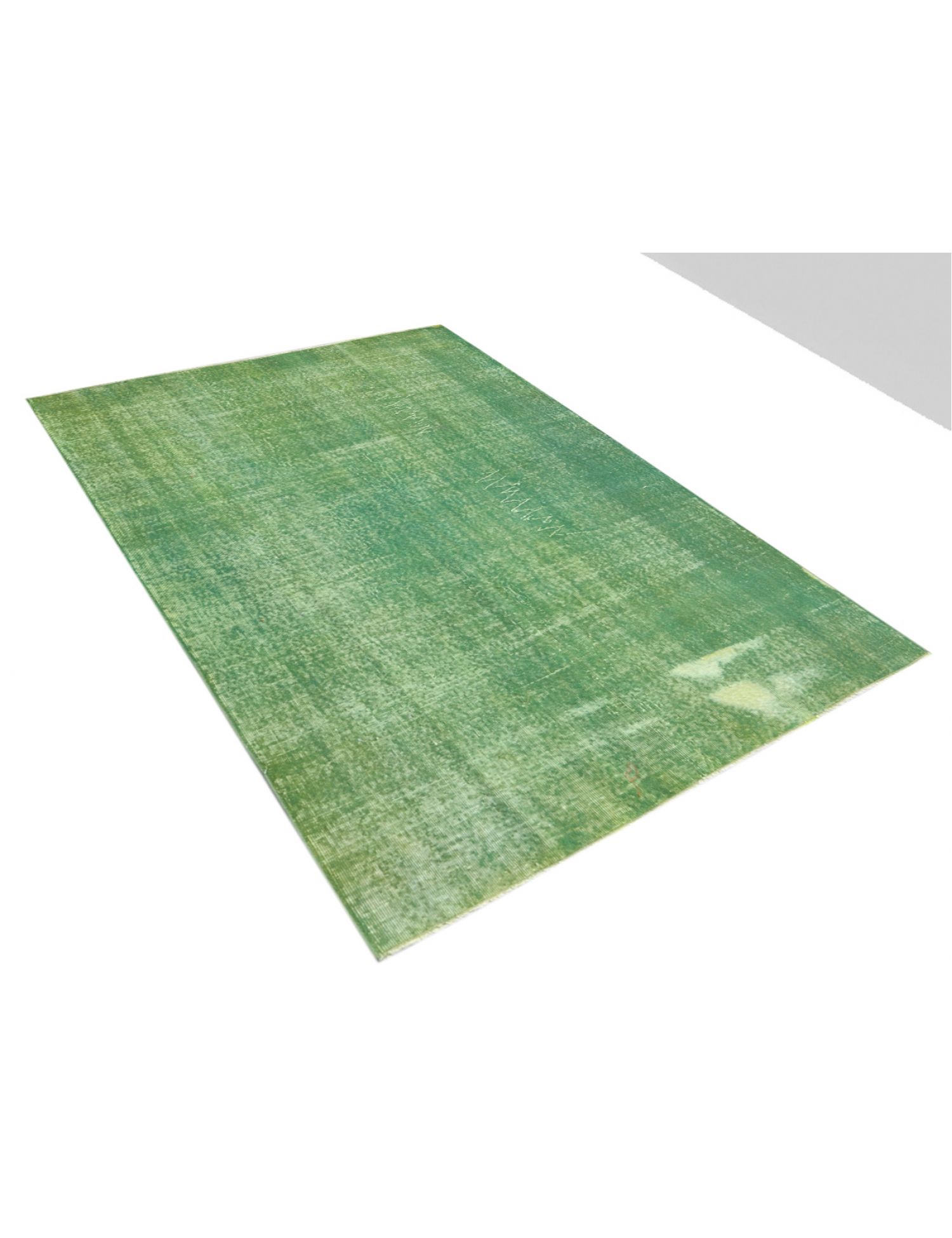 Green  Turkey Vintage Carpet  227 x 159 cm - Unique Handmade Carpet