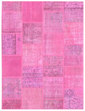 Patchwork Carpet 197 X 158 violetti