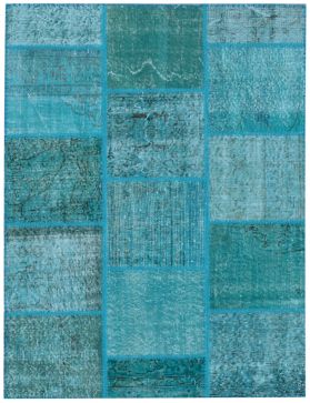 Patchwork Carpet 180 X 120 blue