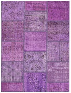 Patchwork Carpet 179 X 119 purple 