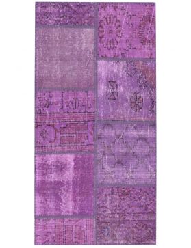 Patchwork Tapis 153 X 80 violet
