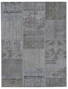 Patchwork Carpet 179 X 119 grey