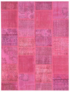 Patchwork Carpet 198 X 158 purple 