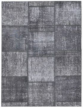 Patchwork Carpet 180 X 119 black