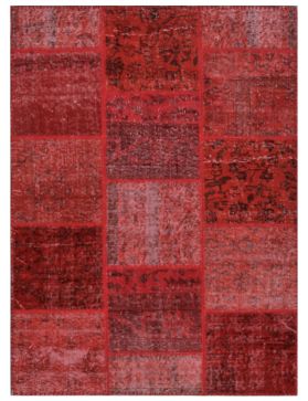 Patchwork Tapis 179 X 117 rouge