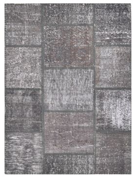 Patchwork Carpet 158 X 99 harmaa