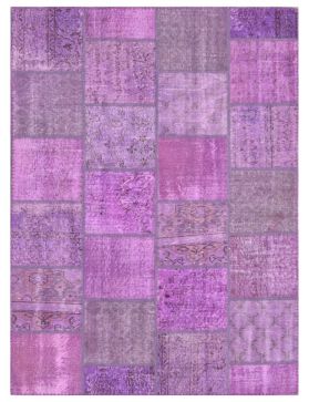 Patchwork Carpet 240 X 171 purple 