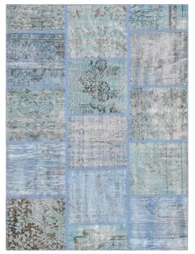 Patchwork Carpet 180 X 120 blue
