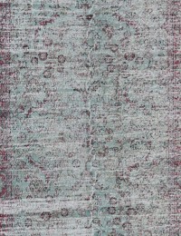 Blau Türkei Vintage Teppich 227 x 158 cm - view 2