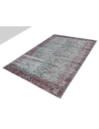 Blau Türkei Vintage Teppich 227 x 158 cm - view 1