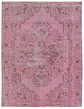 Alfombra vintage 261 X 167 rosa