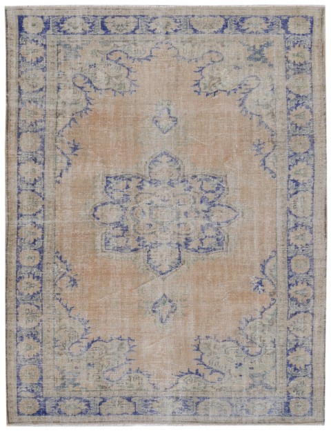 Blau Türkei Vintage Teppich 277 x 201 cm
