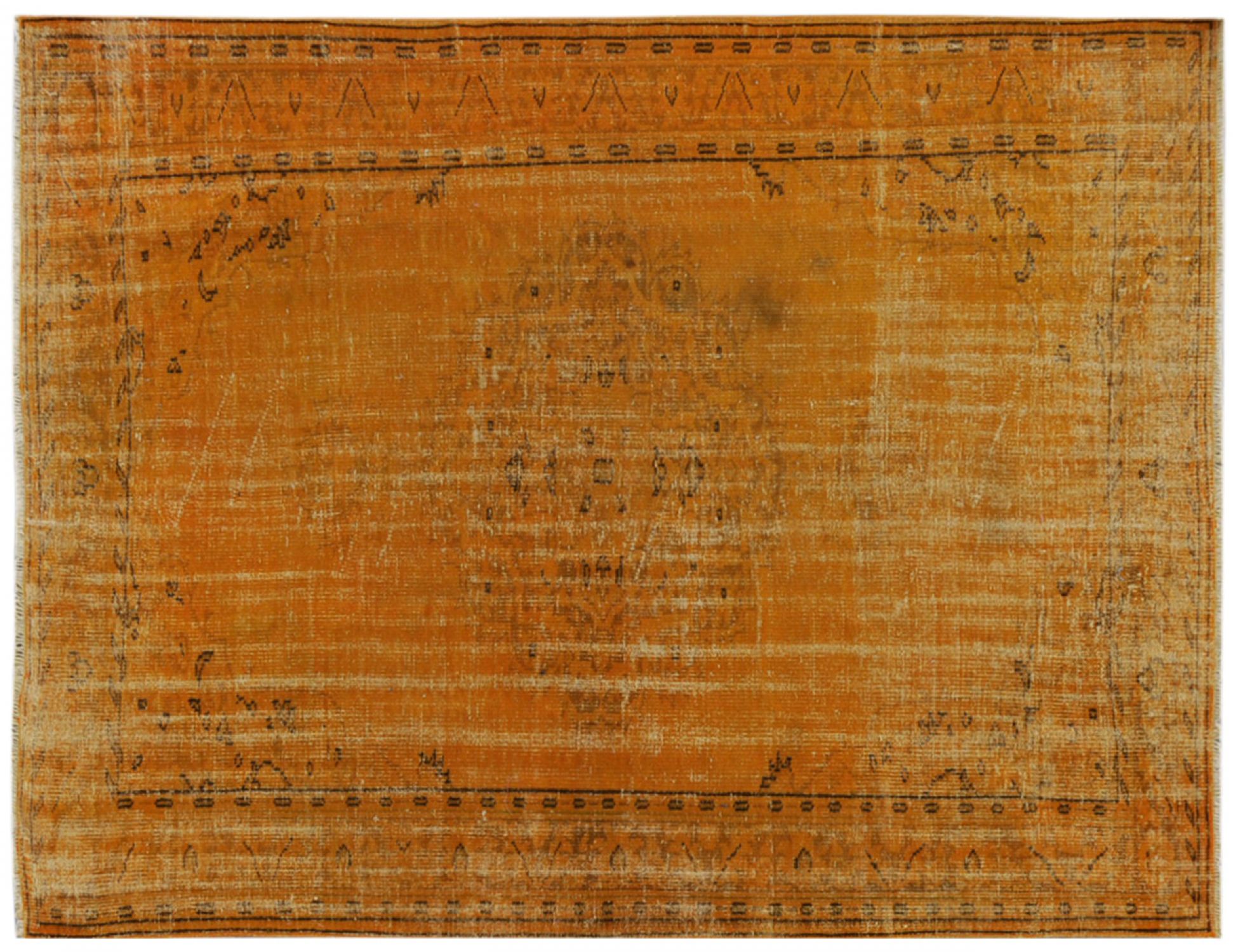 Alfombra vintage  naranja <br/>252 x 193 cm
