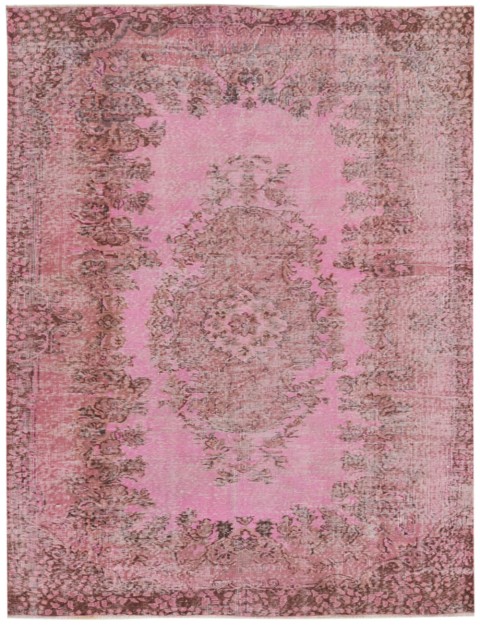 Lila Türkei Vintage Teppich 245 x 162 cm