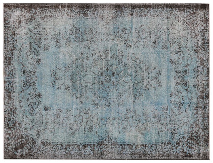 Blå Tyrkiet Vintage Tæppe  282 x 192 cm