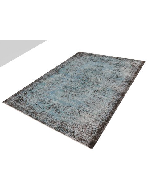 Blau Türkei Vintage Teppich  282 x 192 cm