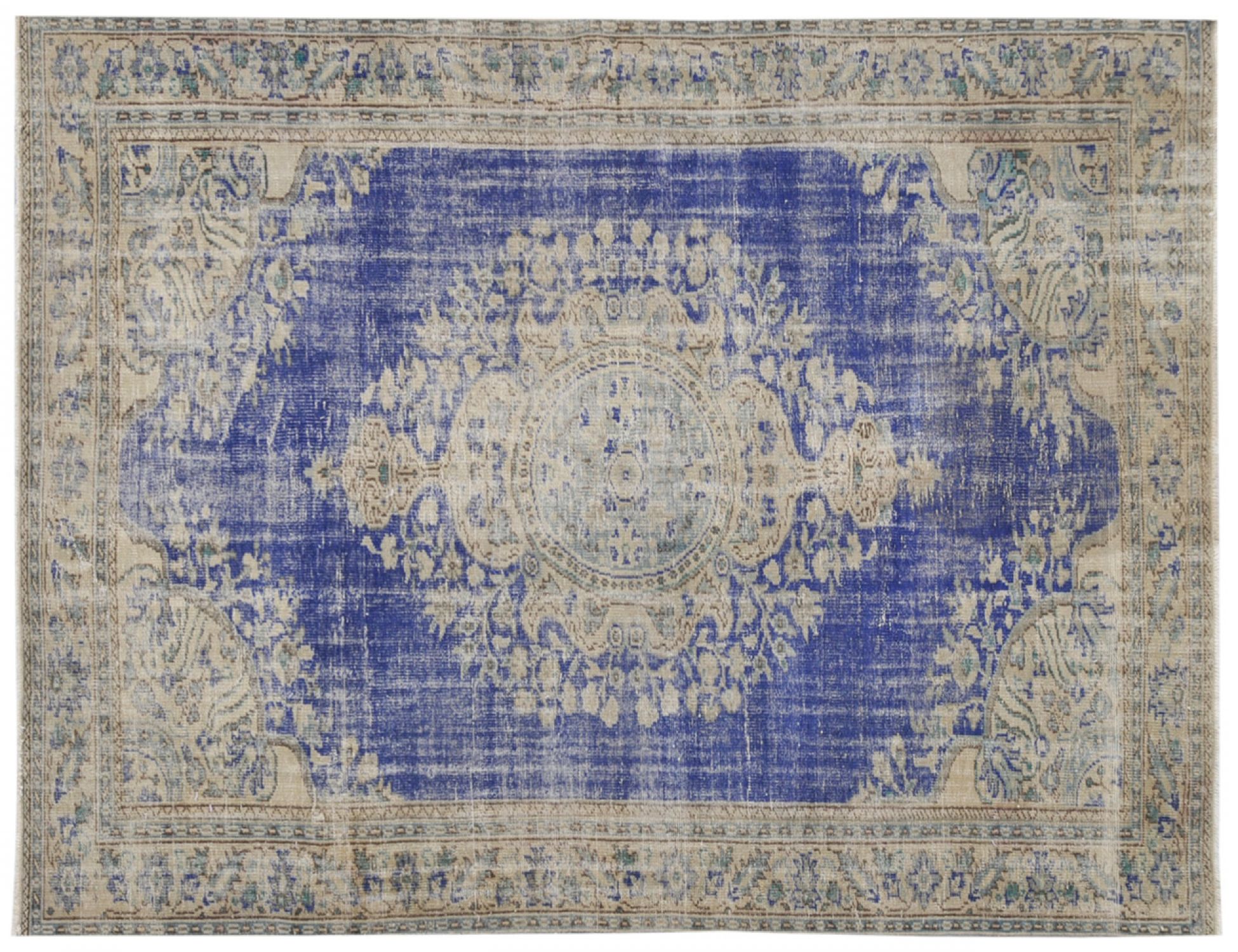 Alfombra vintage  azul <br/>300 x 200 cm