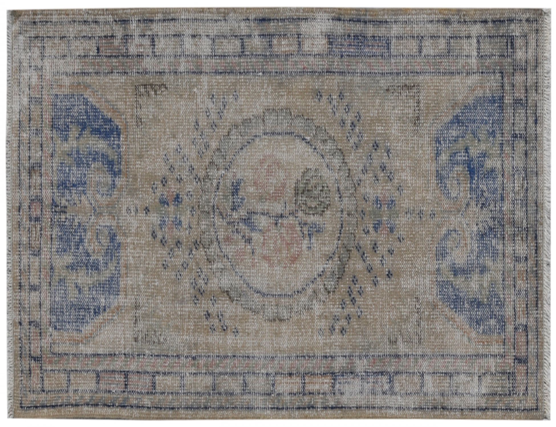 Beige  Turkey Vintage Carpet  156 x 85 cm