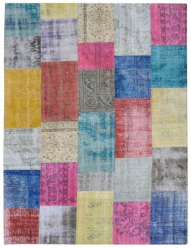 Patchwork Teppich 300 X 203 mehrfarbig